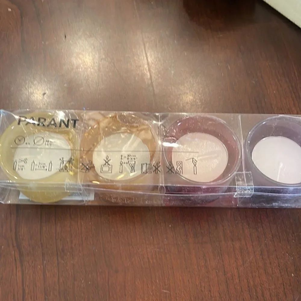 IKEA Design Set of Four Glass Votive Candles